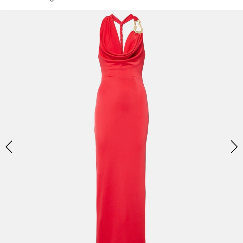 Rebecca Vallance red evening gown